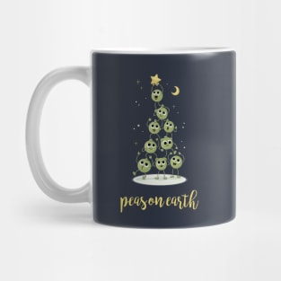 Christmas Tree Peas On Earth Mug